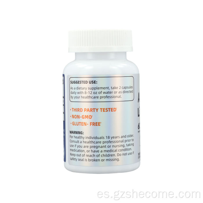 Suplementos de ácido alfa lipoico con extracto de semilla de uva